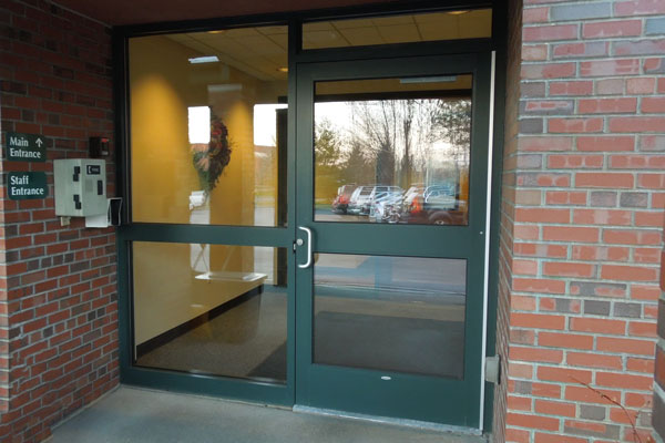 NYSNA Building Employee Entrance